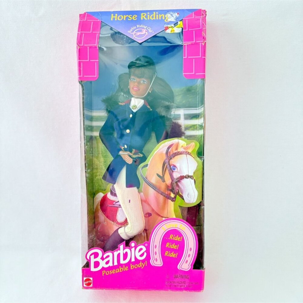 Vintage 1997 Barbie Horse Riding Club African American Doll #19269‎ Barbie Doll